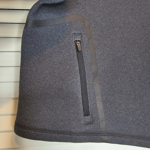 SWEATY BETTY Zip Up Crop Scuba Jacket Grey Women Medium Thumbhole Sleeves Pocket - Picture 4 of 11